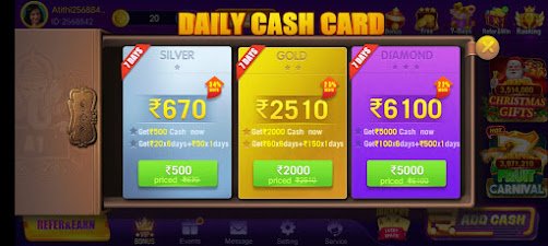 Cash Card In Rummy Paisa Application