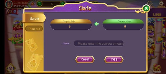 Safe Button Program In Golds Rummy Apk